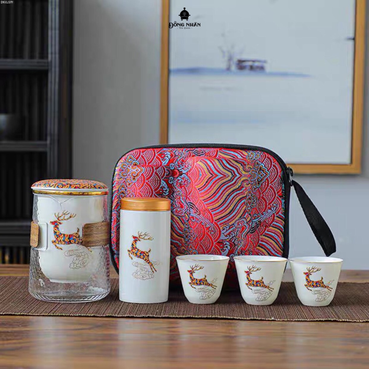 Bộ Ấm Chén Sứ - Thủy Tinh