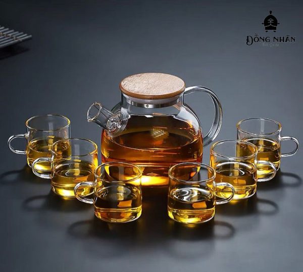 Bộ Ấm Chén Thủy Tinh