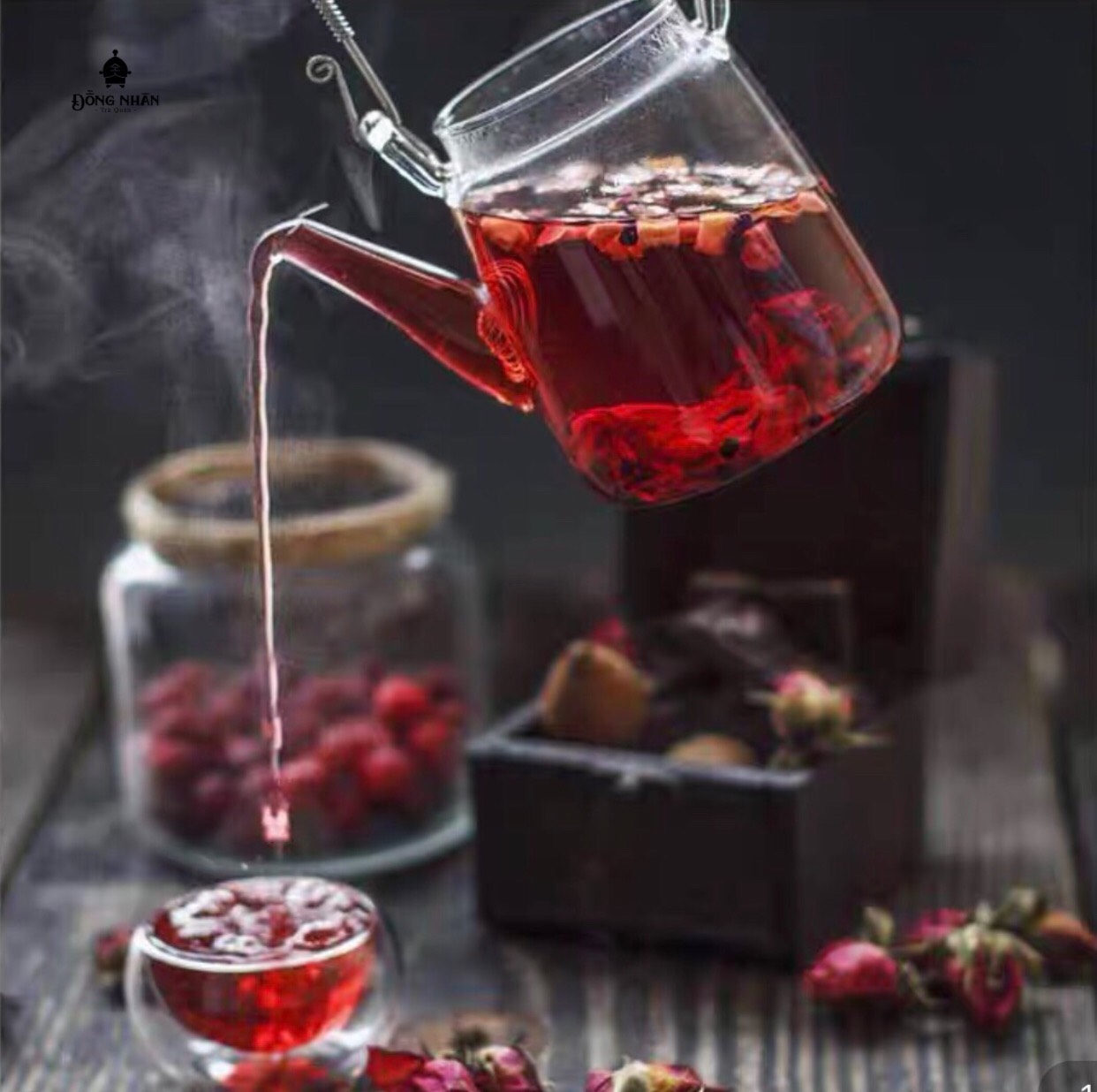 Trà Cherry Hoa Hồng - Rose Cherry