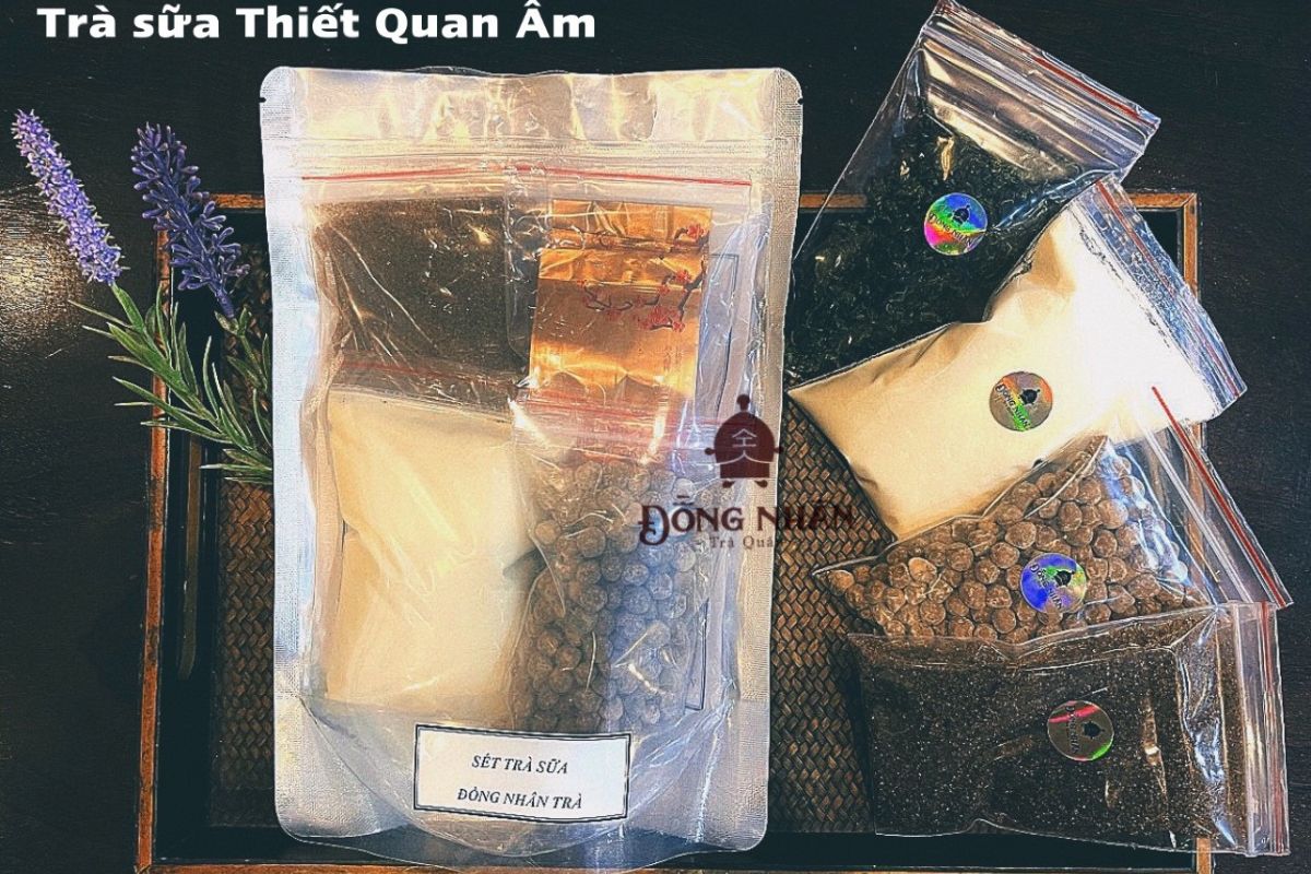 Set trà sữa thiết quan âm