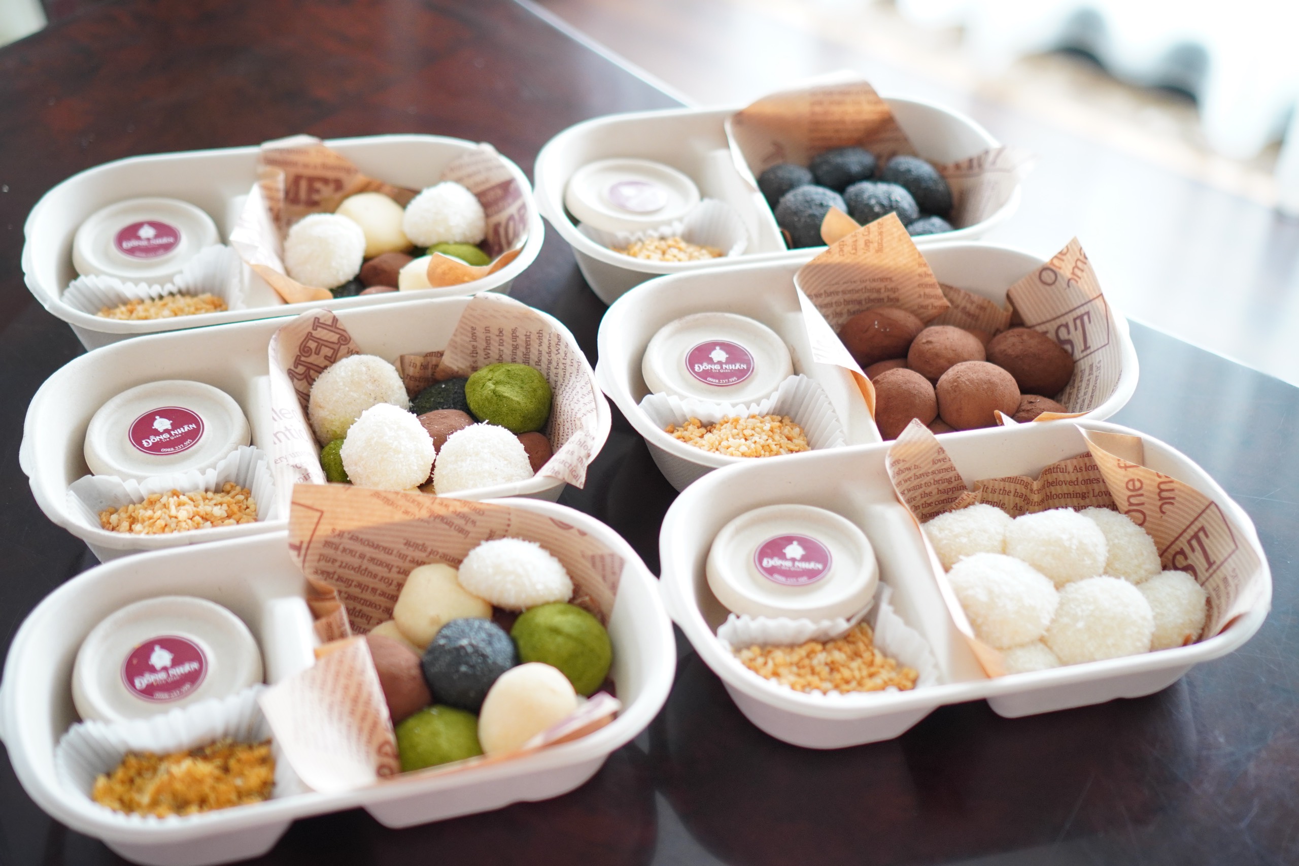 Bánh Mochi chấm kem sữa size L